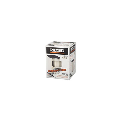 RIDGID - Filtro para Aspiradora, 72947 Modelo Vf4000Rt, Monocapa, Lavable y Reutilizable, Sujeción Qwik Lock