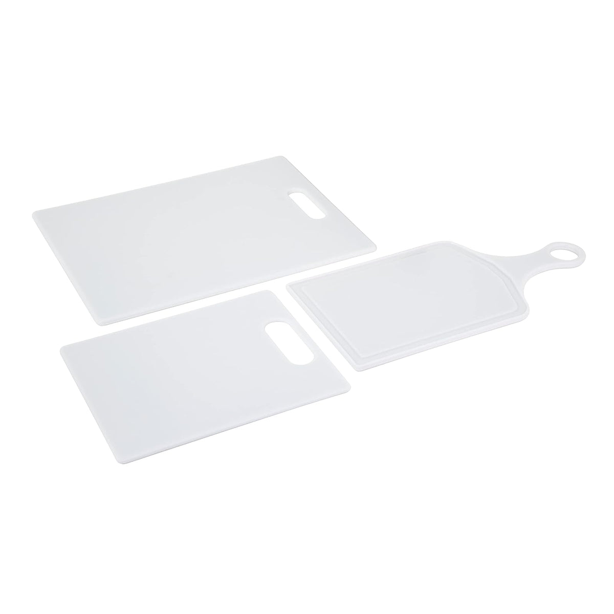 Farberware - Juego de tablas de cortar, Blanco, Set of 3 Various Sizes, 1