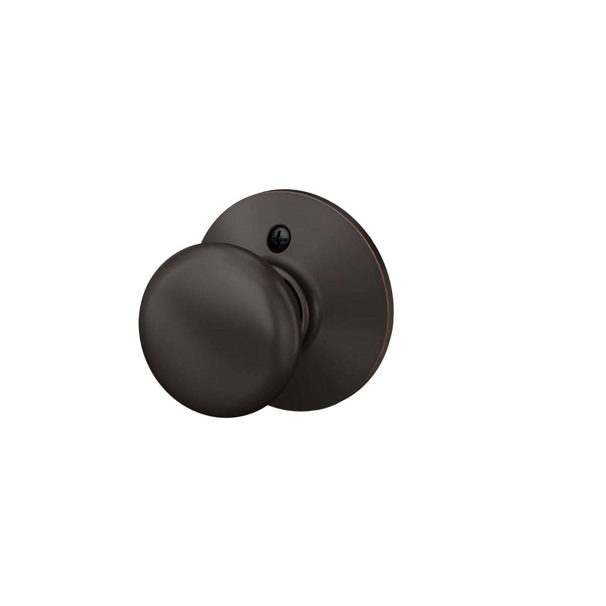 Schlage Plymouth Perilla de pasaje para puerta, Dummy, n/a, Aged Bronze