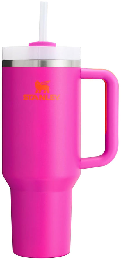 Stanley Quencher H2.0 Vaso Térmico con Popote, Acero Inoxidable, 14 a 64 oz - Violeta vívido - 40 onzas