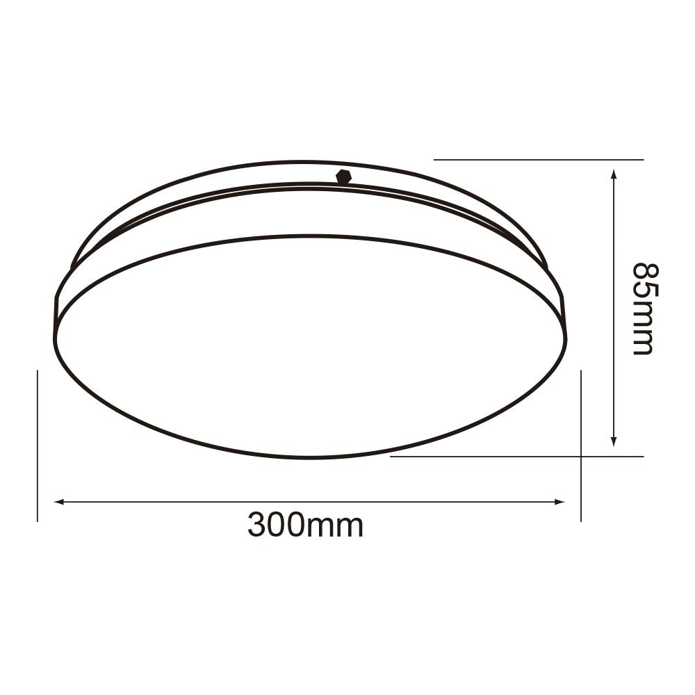 Tecnolite - Lámpara Plafón LED Techo 16 W, Luz de Día, Interiores, No atenuable, LED integrado