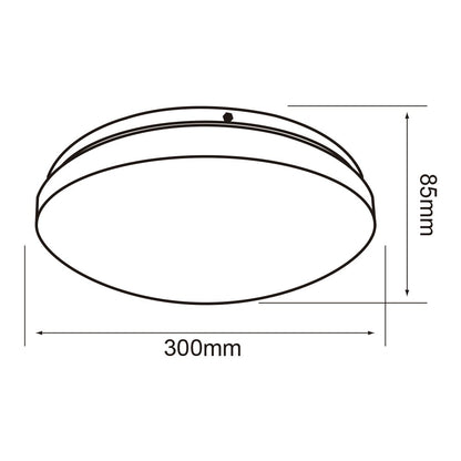 Tecnolite - Lámpara Plafón LED Techo 16 W, Luz de Día, Interiores, No atenuable, LED integrado