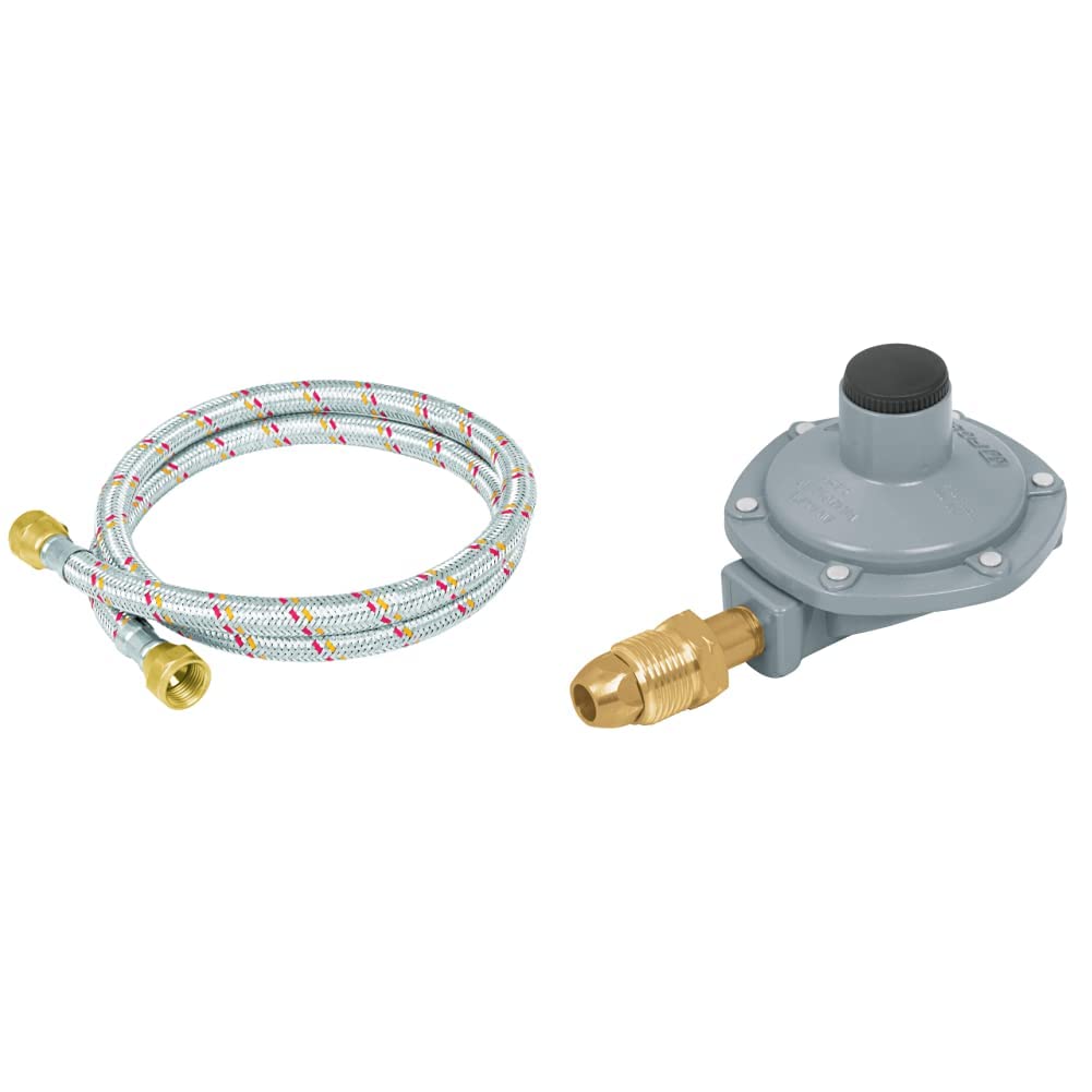 Pretul Manguera para Gas de Aluminio 3/8" con Regulador o Llave - 300 cm - Manguera gas + Regulador RG-100
