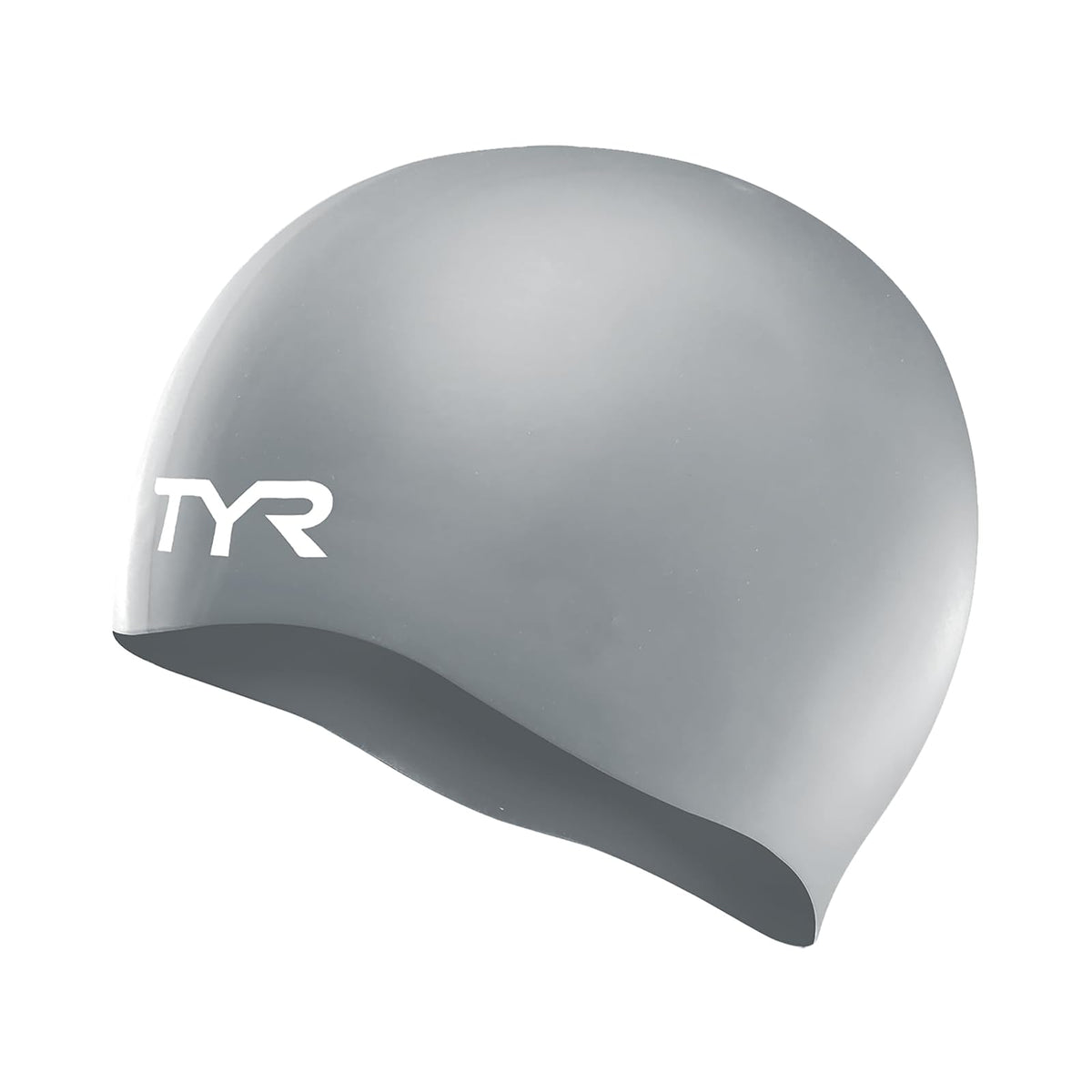 TYR - Gorro de natación Antiarrugas (Silicona) - Gorra TYR - Plateado