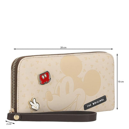 W Capsule Mickey Cartera para Mujer Beige HBDONNER32CW