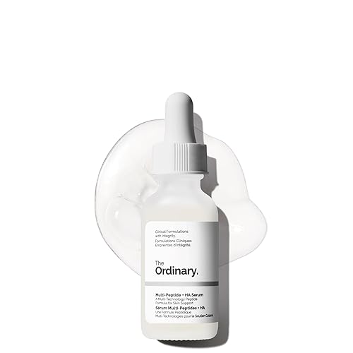 The Ordinary Multi-Peptide + Hyaluronic Acid, Suero para signos de la edad con Péptidos y Ácido Hialurónico — Fórmula para mejorar patas de gallo, elasticidad y firmeza de la piel, 30ml