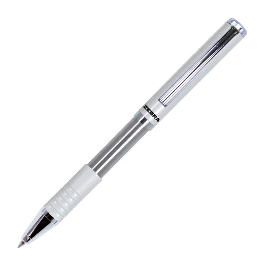 Zebra Mexico Bolígrafo Con Estuche, Pluma Slide Pen Punto Mediano 1,0 mm Tinta De Aceite Color Negro Cuerpo Color Blanco.