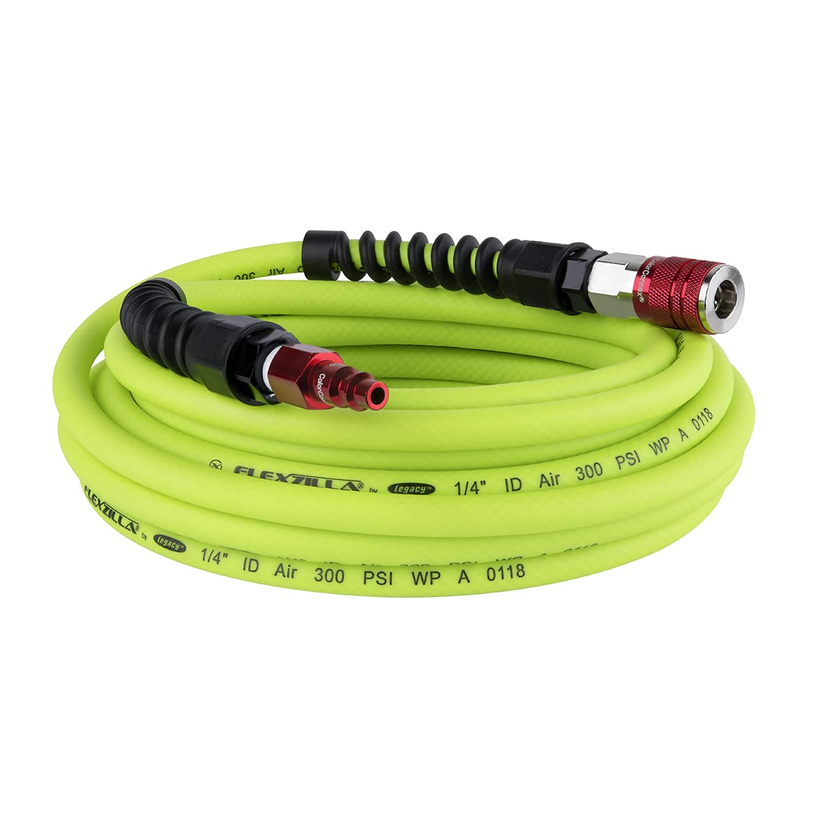 Legacy Flexzilla Pro Manguera de Aire Híbrida con Acoplador - Flexzilla con enchufe y acoplador - 1 - 4" (inches) x 25' (feet)