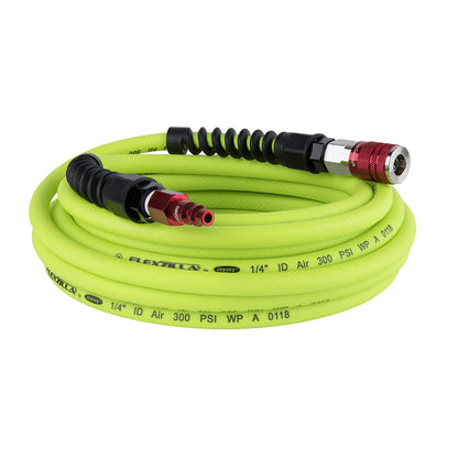 Legacy Flexzilla Pro Manguera de Aire Híbrida con Acoplador - Flexzilla con enchufe y acoplador - 1 - 4" (inches) x 25' (feet)