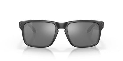 Oakley Holbrook Iridio Sport anteojos de sol, Matte Black/Positive Red Iridium, Talla unica - Negro mate sobre negro - negro Prizm polarizado