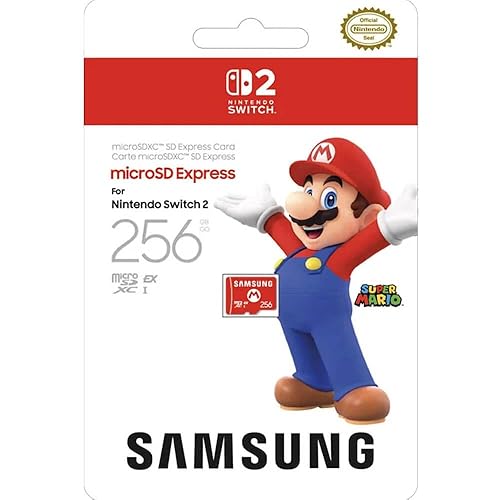 Nintendo Samsung Tarjeta microSD Express 256GB Switch 2 | microSD
