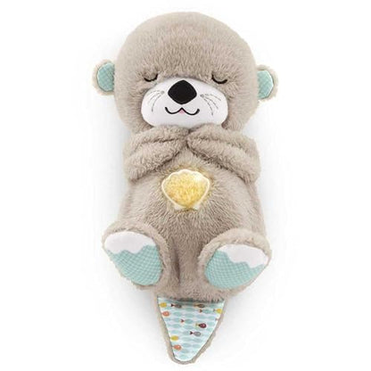 Fisher-Price Juguete para Bebés Nutria Hora de Dormir | Máquina de sonido portátil, movimiento respiratorio, hasta 30 minutos de música y luces, recién nacidos de más de 0 meses