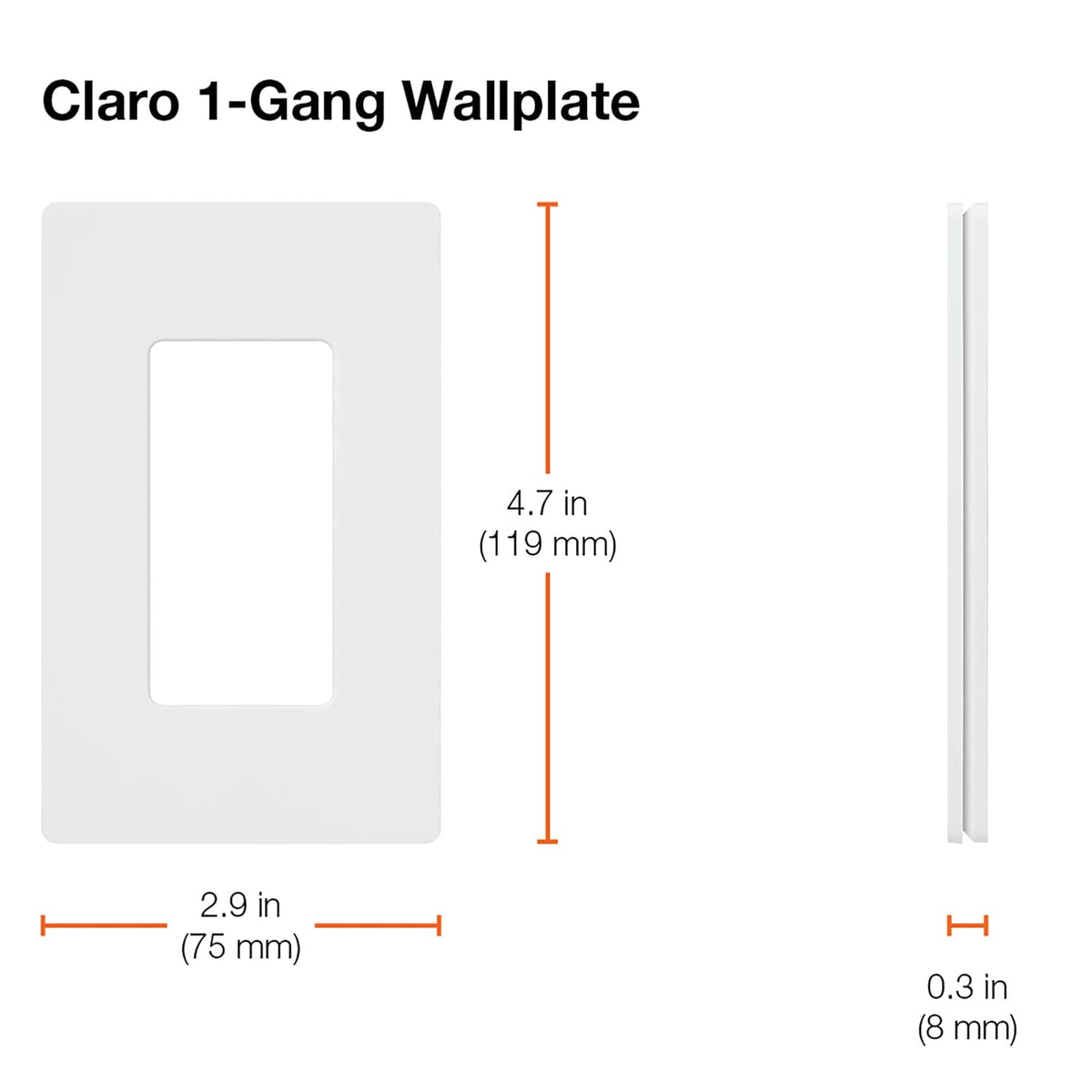 Lutron Claro 1 Gang Decorator Wallplate, SC-1-TP, Taupe
