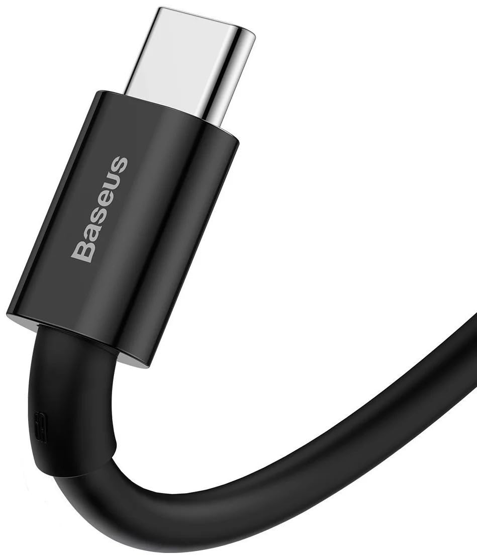 Baseus Superior Series - Cable de datos de carga rápida USB a tipo C 66 W, 1 m, color negro