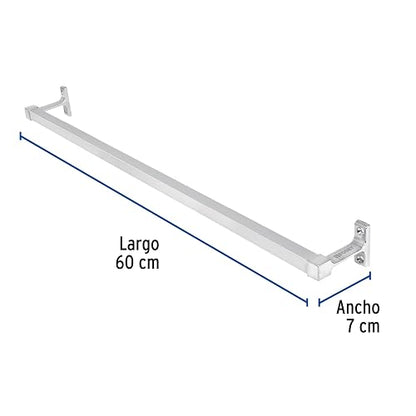 Foset Basic A-905, Toallero de barra, acabado triple capa de cromo