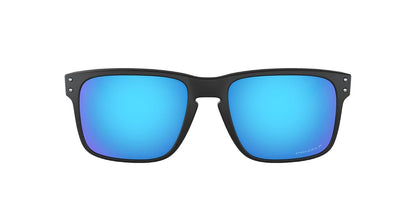 Oakley Holbrook Iridio Sport anteojos de sol, Matte Black/Positive Red Iridium, Talla unica - Negro