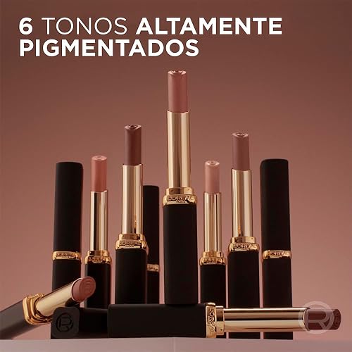 Labial Color Riche Intense Volume Matte Nudes of Worth, Lipstick Mate con Ácido Hialurónico Volumen Intenso Tono 570 WORTH IT INTENSE