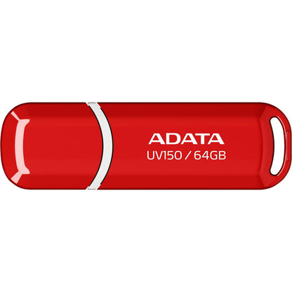 ADATA UV150 Memoria USB 3.0 con Tapa - 64 GB - Rojo