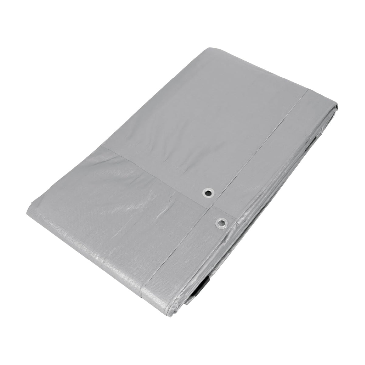 Truper Lona Reforzada con Ojillos de Aluminio - Lona - 3 x 6 m - Gris