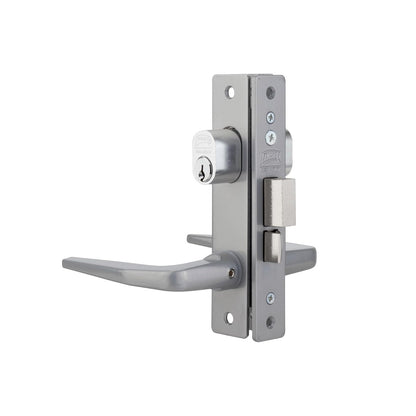 Phillips Cerradura Modelo Slim 549 Manija Delgada Para Puerta De Aluminio Plata