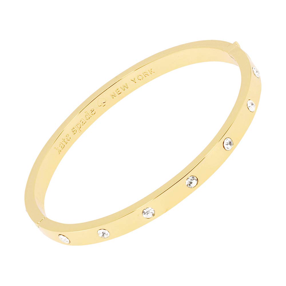 Kate Spade New York - pulsera con bisagras de piedra - Transparente - Dorado