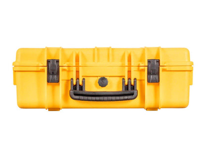 Monoprice - Funda Rígida Resistente A La Intemperie, 55,88 X 35,56 X 20,32 Cm, Color Amarillo Con Espuma Personalizable, A Prueba De Golpes, Ip67.