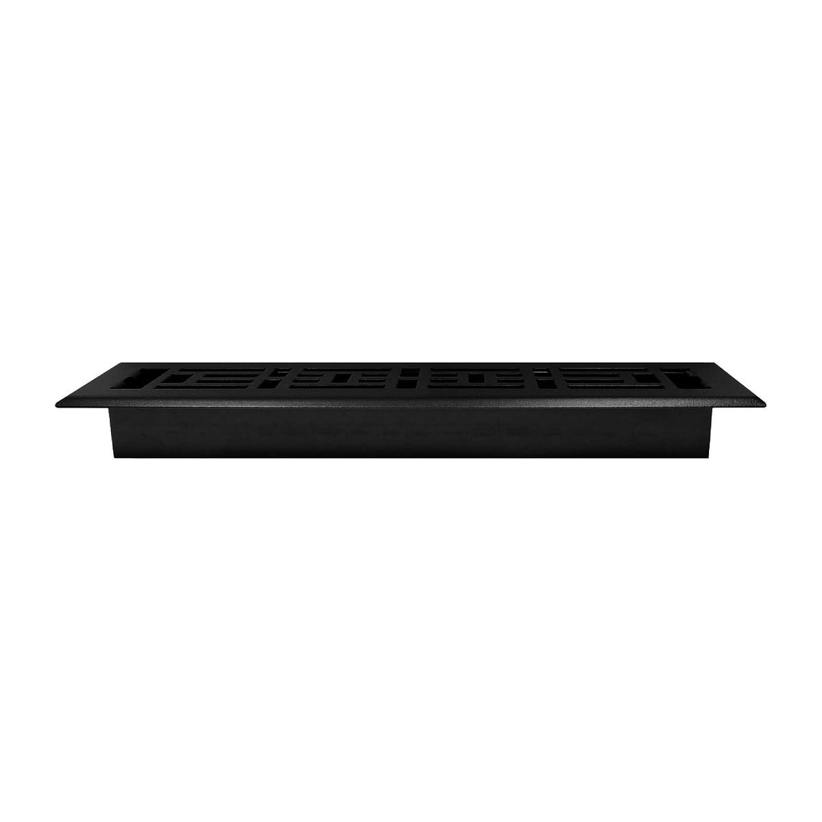 Decor Grates AJH212-BLK - Registro de Piso Oriental, 2 x 12 Pulgadas, Negro Texturizado