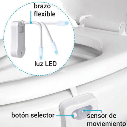 Lloyd's Luz LED Nocturna para WC con Sensor de Movimiento Automática