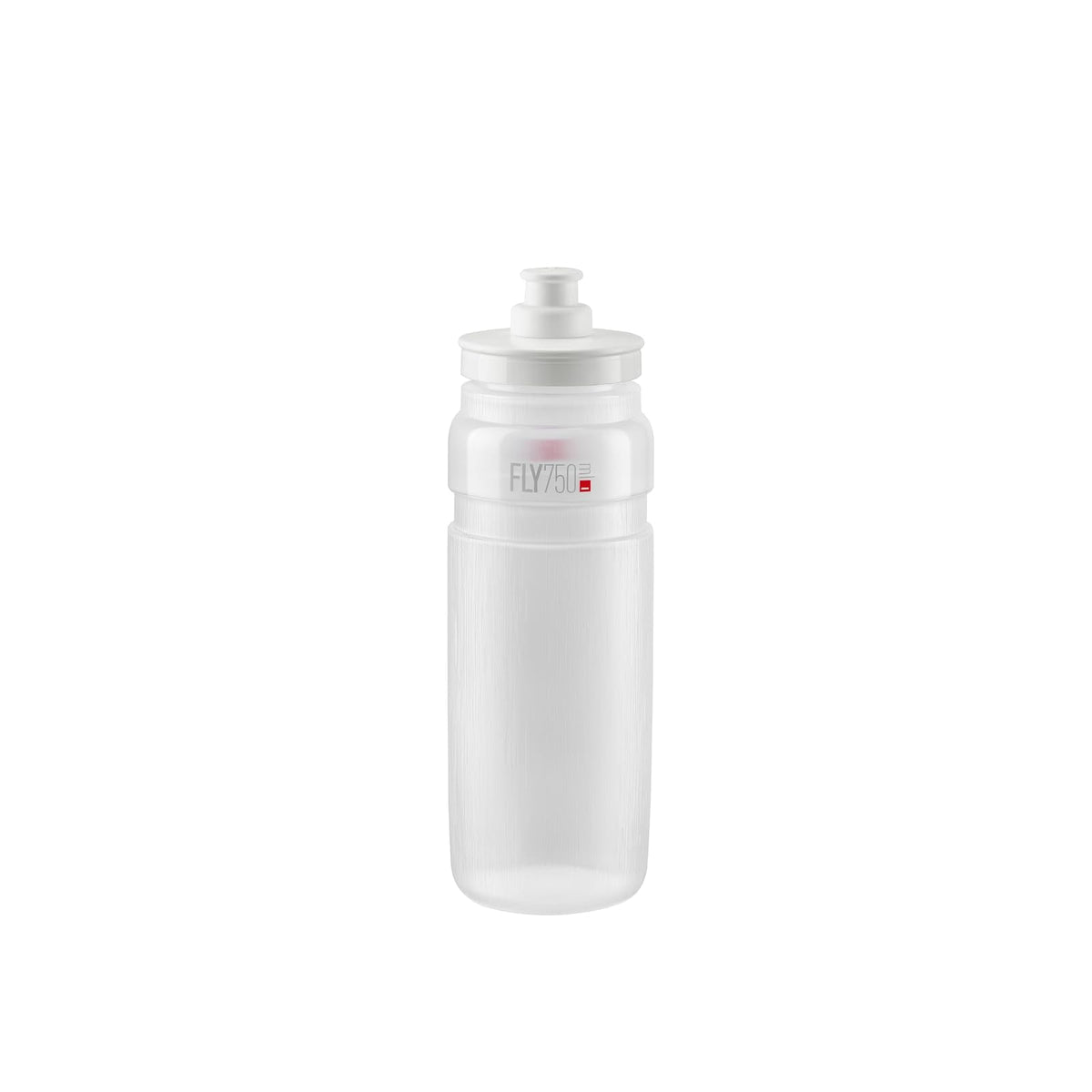 Elite Fly Tex - Botella de agua para ciclismo, 750 ml, transparente, ultraligera, sin BPA, fácil de apretar para carretera, MTB y grava