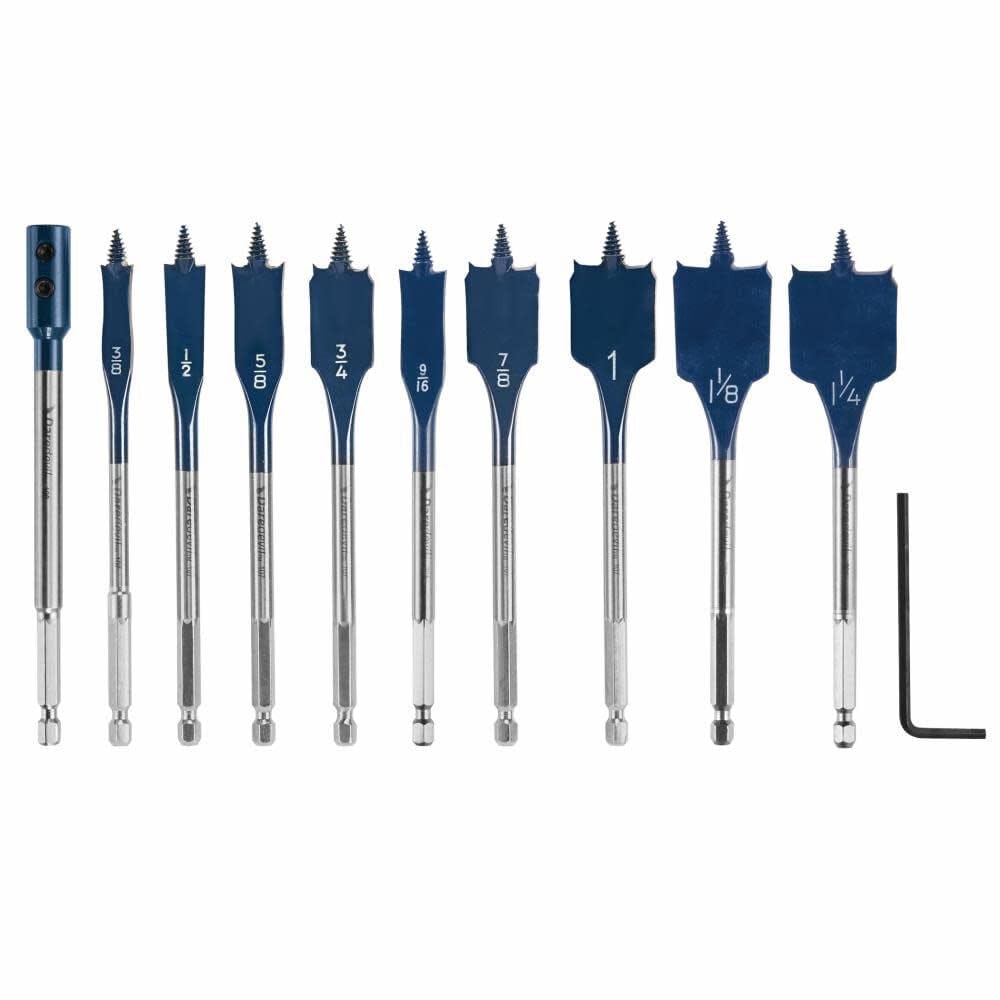 Bosch SET BROCA ESPADA DARE DEVIL 3/8'' - 1 1/4'' 10 pz.