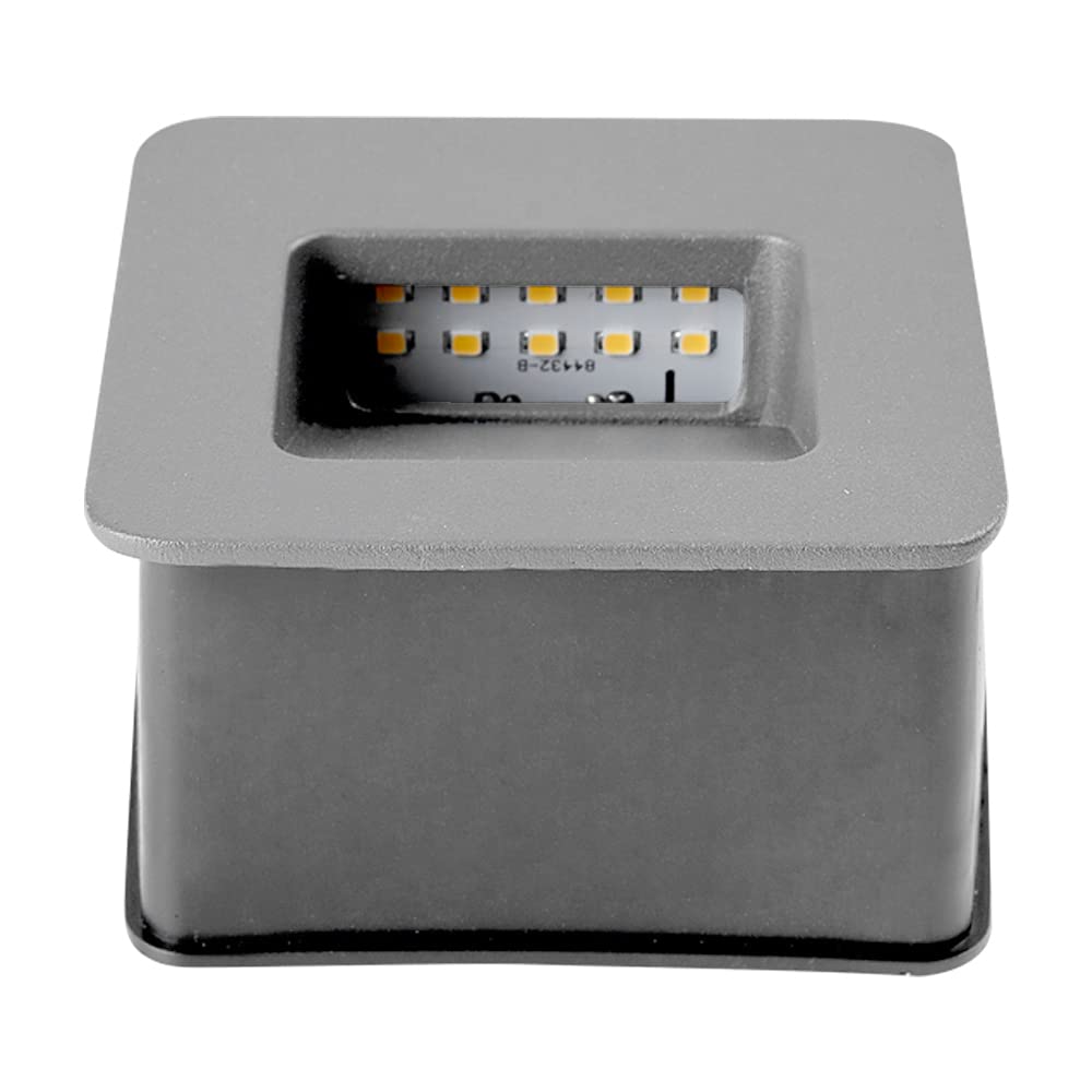 Tecnolite - Lámpara de exterior LED para empotrar, 2 W, Luz suave cálida