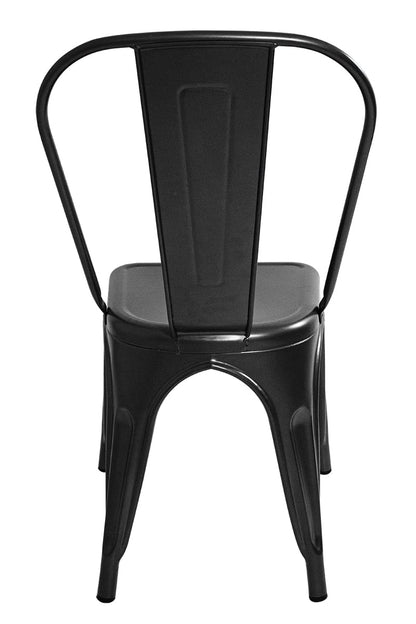 DIB CARPET & HOME Set x 4 Unidades Silla Alpes Metal Negra