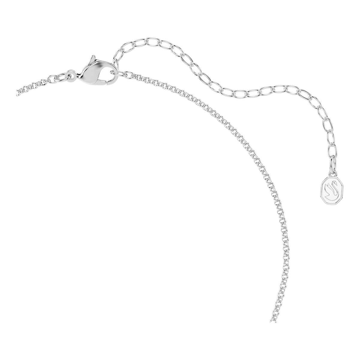 Collar Swarovski Remix, corte redondo, blanco, baño de rodio