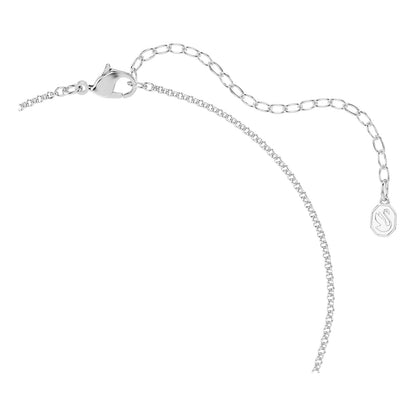 Collar Swarovski Remix, corte redondo, blanco, baño de rodio