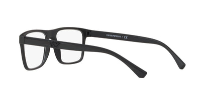 Emporio Armani Ea4115 - Marcos para anteojos graduadas para hombre con dos clips intercambiables rectangulares