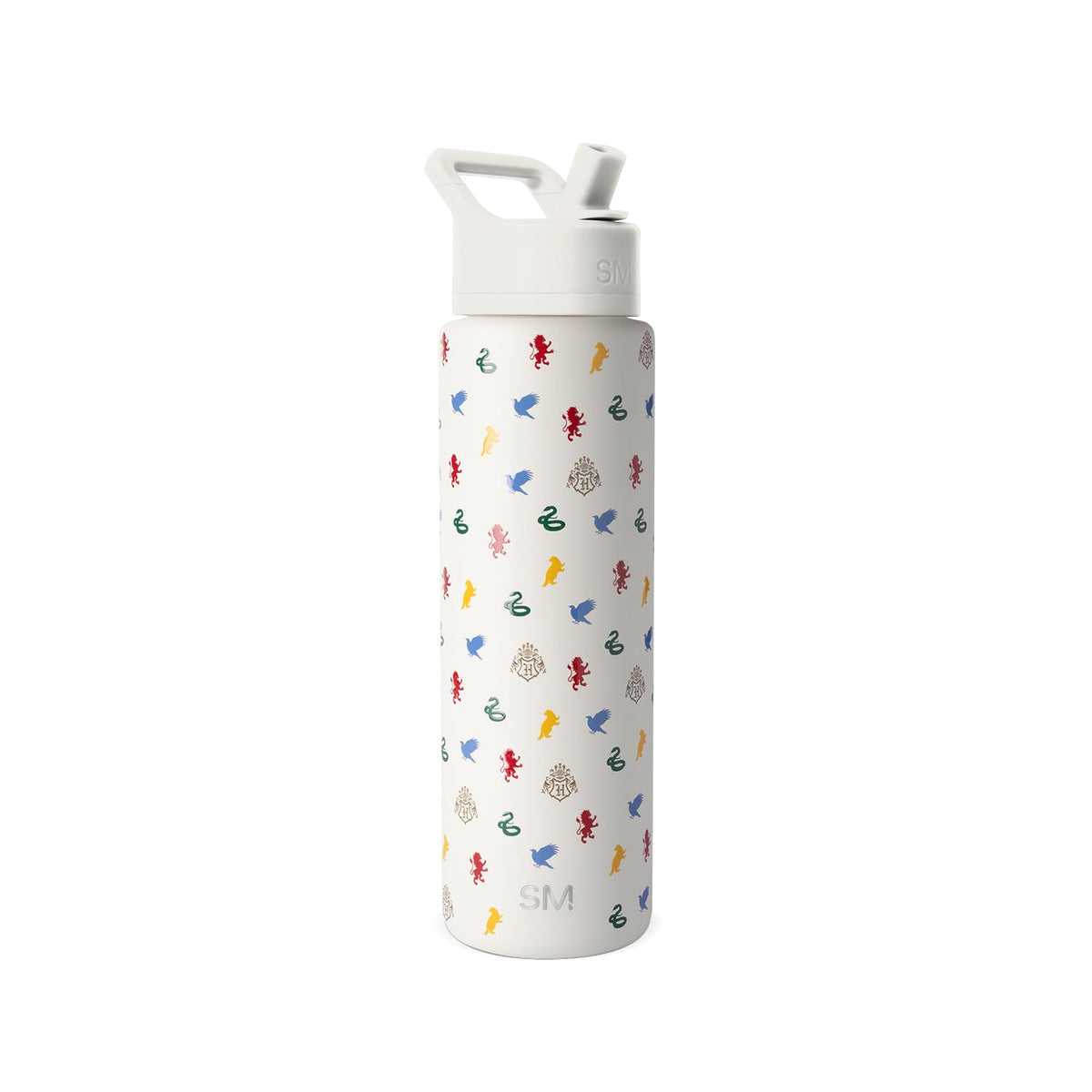 Simple Modern Summit Botella de Agua con Tapa de Popote - 30oz Water Bottle - Harry Potter: Hogwarts Mix