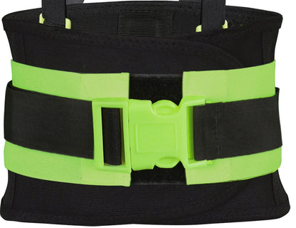 Faja elástica de trabajo para hombre y mujer, con tirantes útil para mejorar la postura de carga, gimnasio, trabajo, soporte lumbar elástica y moldeable, se puede utilizar en deportes, pesas, GYM, crossfit, se ajusta al cuerpo, soporte para espalda baja. 