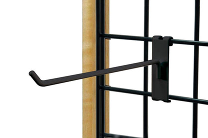 NAHANCO GWH8B Gwh8 8" Black Gridwall Hooks (Pack of 12)