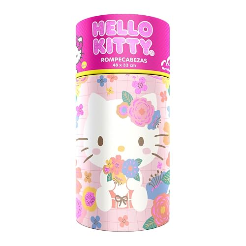 Rompecabezas Infantil Hello Kitty, 60 Piezas Cilindro