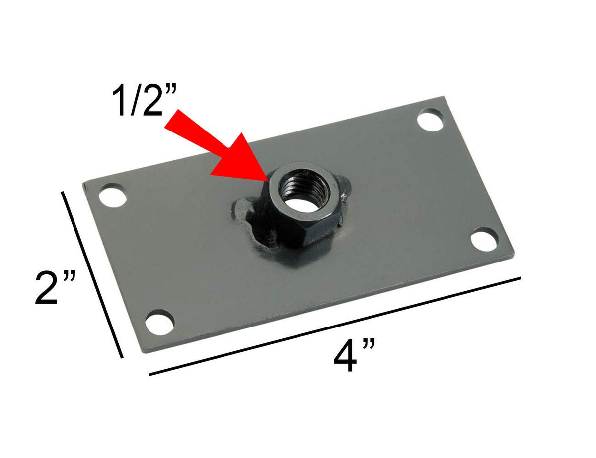 Raider Tuerca roscada de Placa de manivela para Remolque de Motos de Nieve, Tornillo de Amarre/Barra