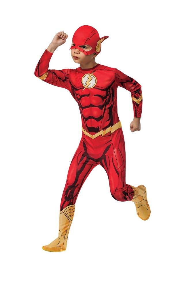 Rubies 881332 DC Universe Flash Costume, para 5-7 años - Child Mediana - Rojo - empaque estándar