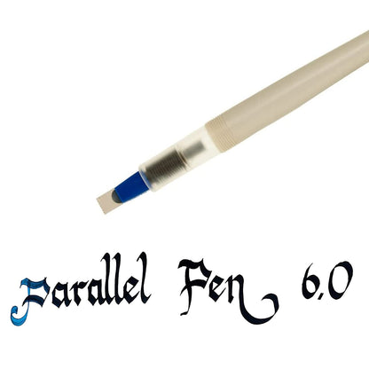 Pilot - Juego de bolígrafos de caligrafía Parallel Pen de 2 colores, con cartuchos de tinta negra y roja, punta de 6.0 mm (90053)