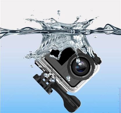 Auvce Cámara de acción 4K 24MP Ultra HD WiFi Pantalla Deportes cámara submarina EIS 131FT cámara Impermeable ，Cámaras Deportivas DV para Dispositivos Android e iOS,（con Tarjeta de Memoria de 32G）