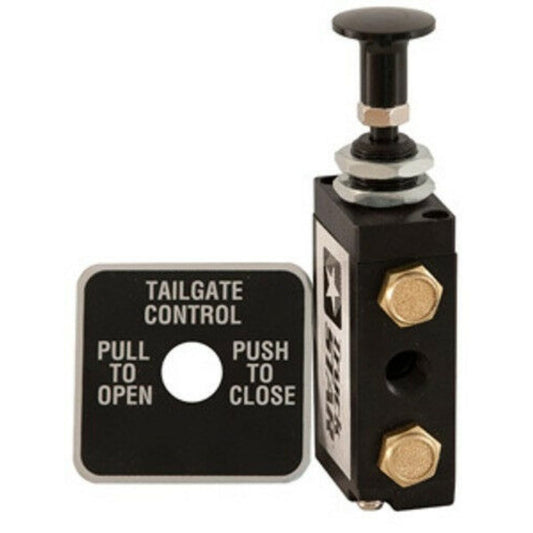 Buyers Products BAV010 Válvula de Aire Manual de 4 Vías y 2 Posiciones con 5 Puertos NPT de 1/8 in, Negro