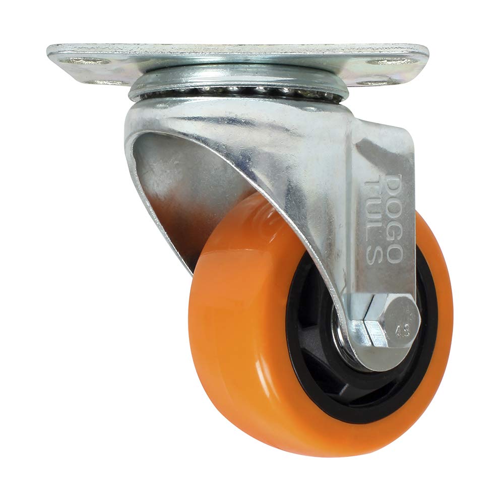 Dogotuls ZF5113 Rodaja PVC Giratoria, color Naranja, 2 x 1/2"