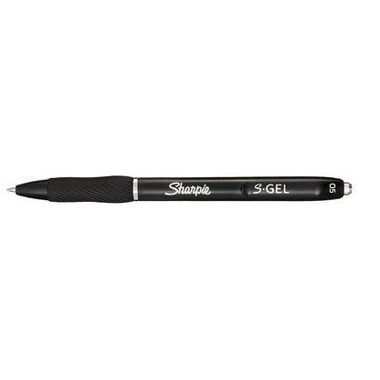 Sharpie S -Gel, bolígrafos de gel, punta fina (0.5 mm), bolígrafo de gel de tinta negra, 4 unidades