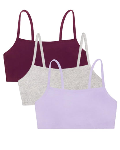 Fruit of the Loom Brasier Deportivo de Algodón con Tirantes Delgados para Mujer - Púrpura# - 34