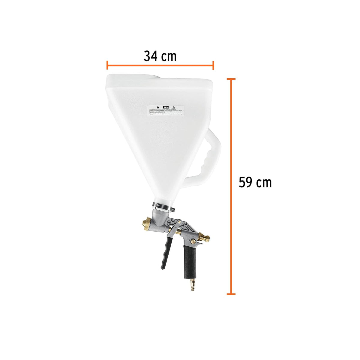 Truper PITI-687, Tirolera neumática, grip antiderrapante