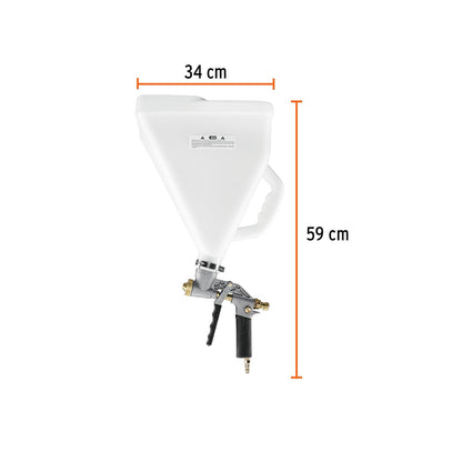 Truper PITI-687, Tirolera neumática, grip antiderrapante