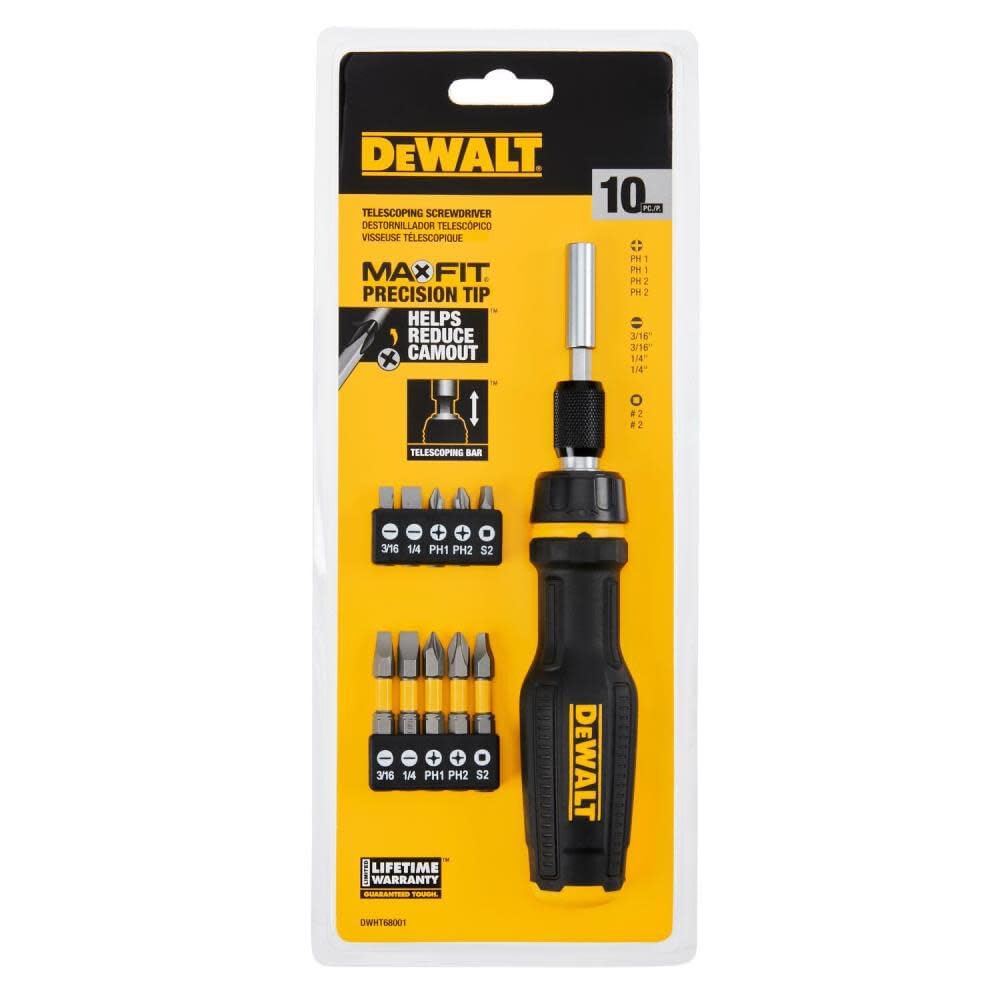 Dewalt Maxfit - Destornillador telescópico (10 unidades)